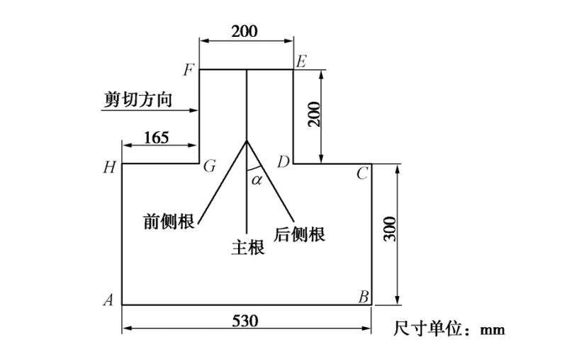 组合根系加固坡土的直剪试验及数值模拟